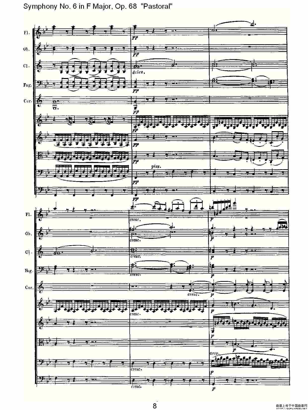 第六交响曲谱_贝多芬命运交响曲谱