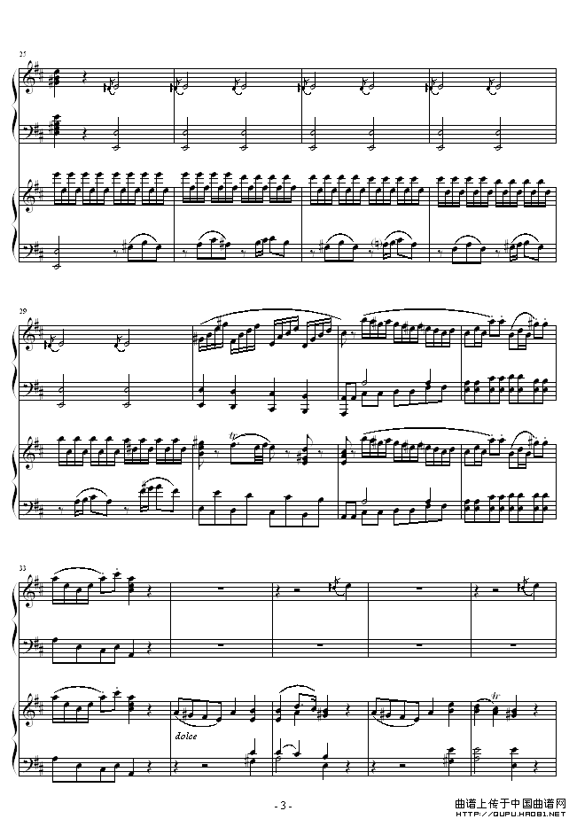 c大调奏鸣曲k330第一_d大调奏鸣曲第一乐章(3)