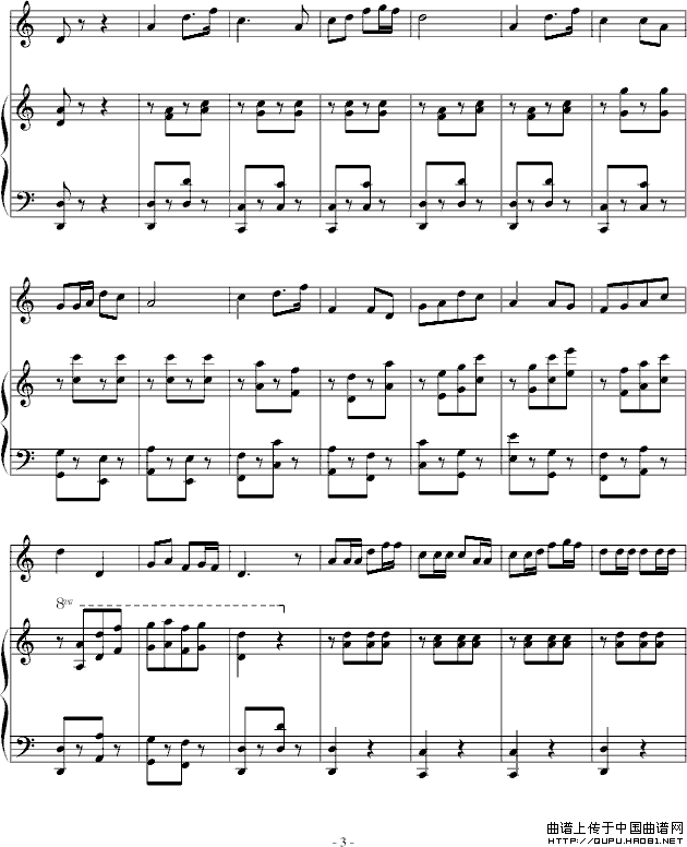 赛马曲子曲谱_笛子简单的曲子曲谱(3)