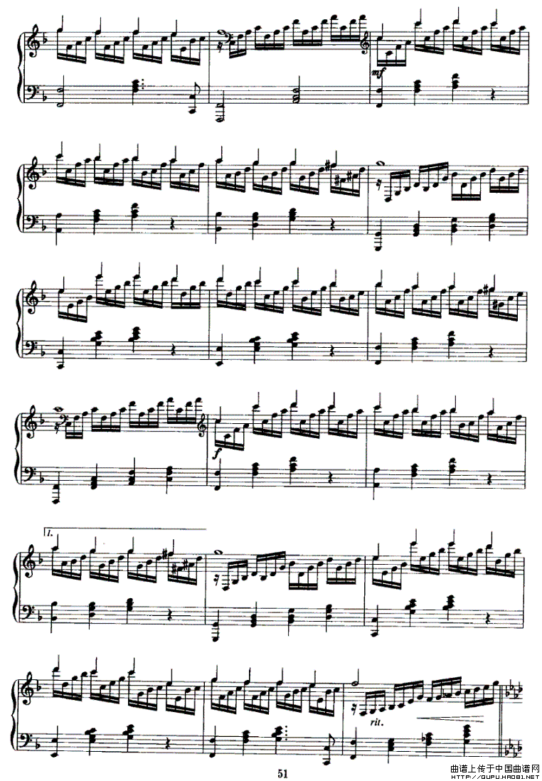 曲谱上F_陶笛曲谱12孔(2)