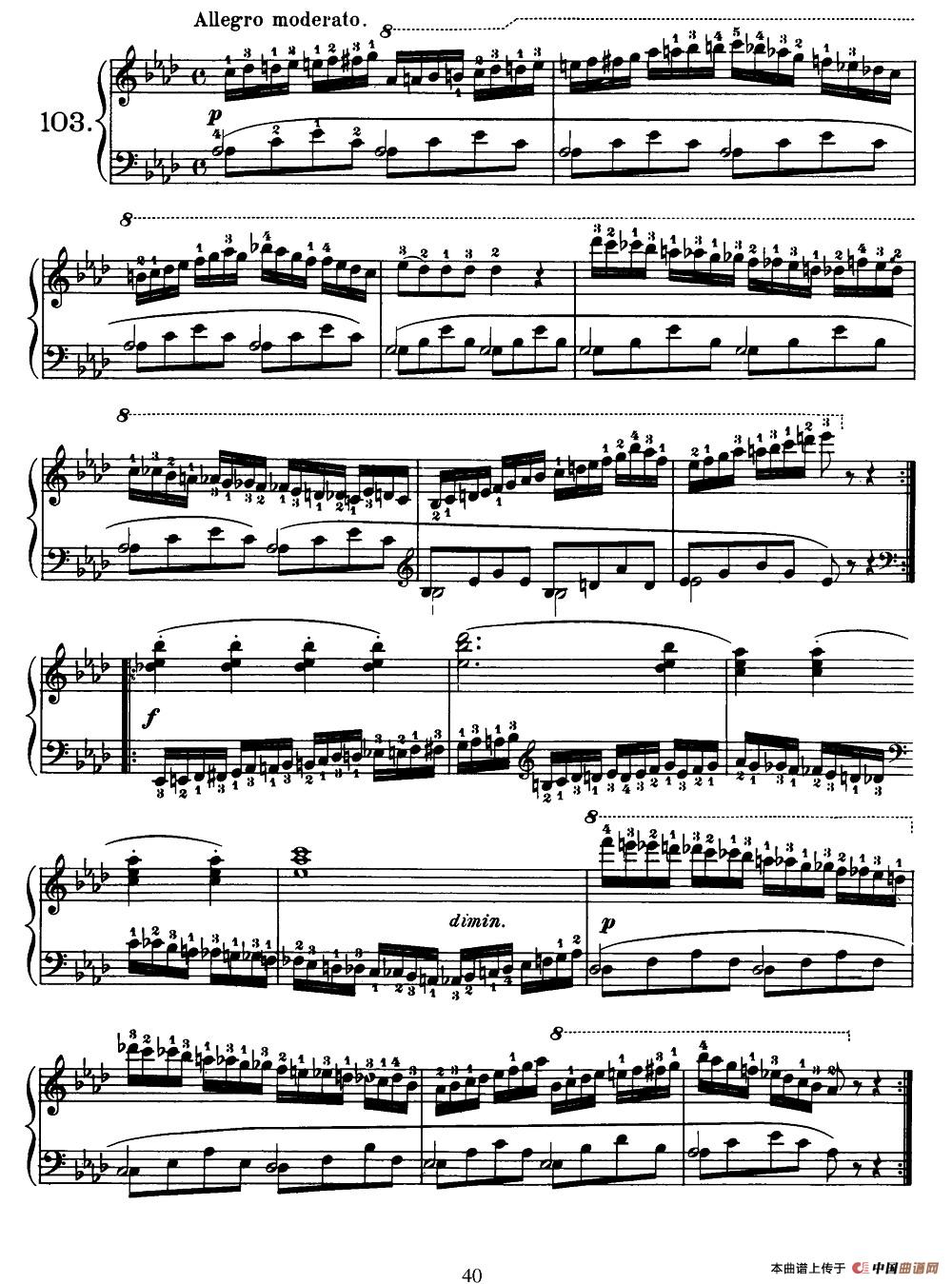 车尔尼139第98曲谱(3)