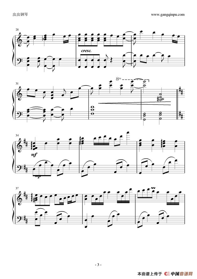 小星星幻想曲钢琴谱 完美版 器乐乐谱 中国曲谱网 -小星星幻想曲 完美版