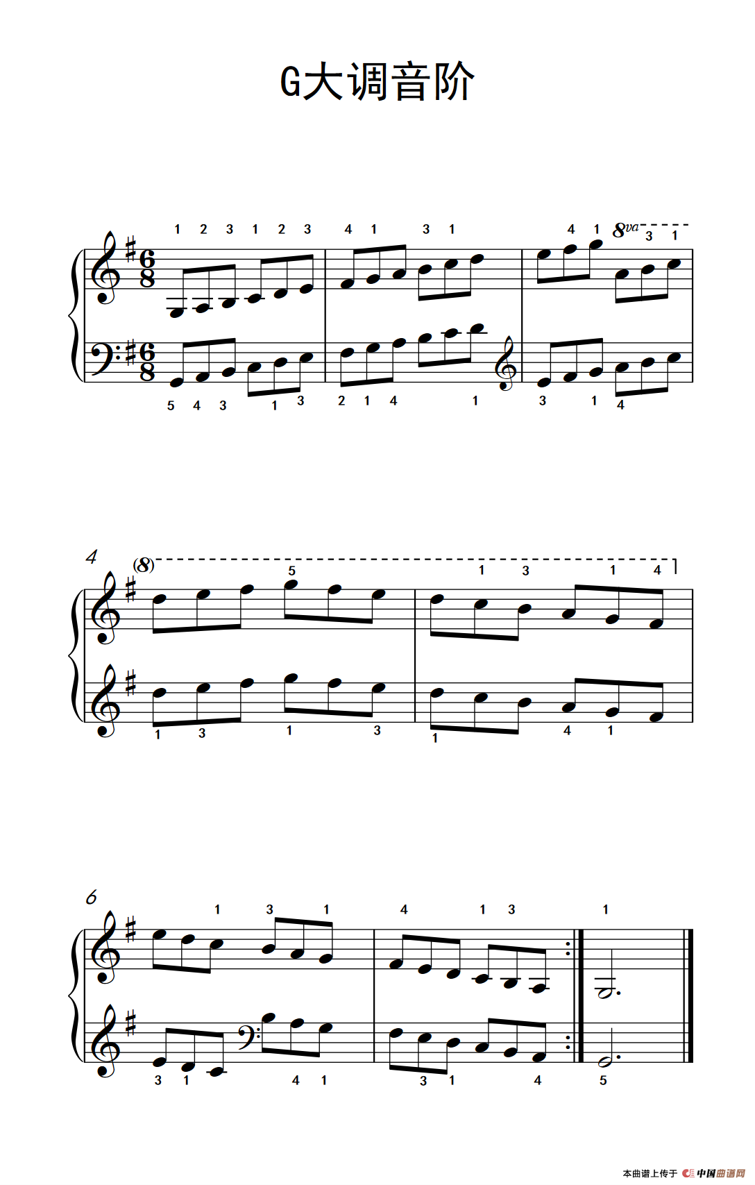 钢琴2级曲目曲谱_钢琴简单曲谱
