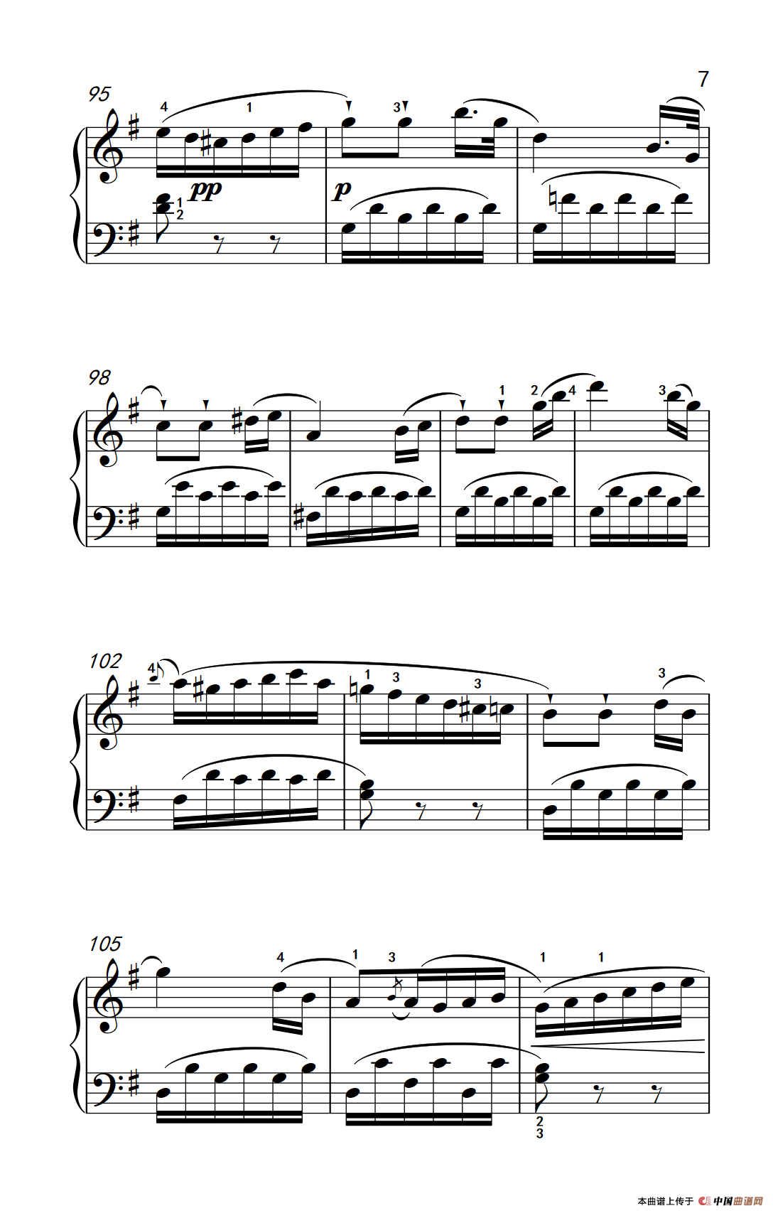 第四级 2.回旋曲(中央音乐学院 钢琴(业余)考级教程 4图片