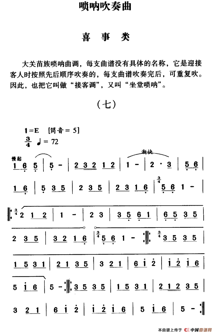 唢呐曲谱背调_d调唢呐曲谱(2)