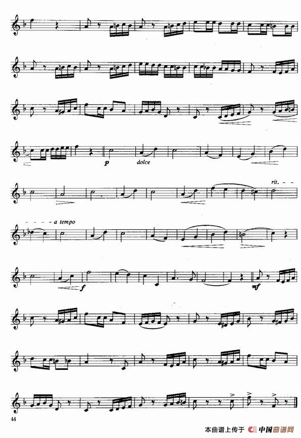十首曲谱_钢琴简单曲谱(3)