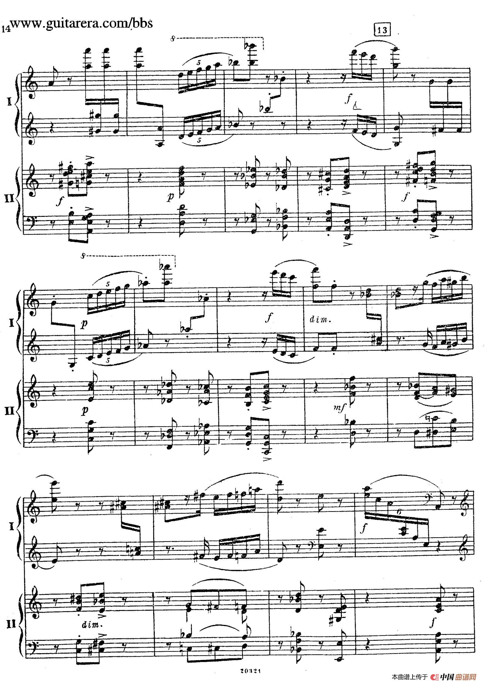 Rhapsody On A Theme Of Paganini Op.43（帕格尼尼主题狂想曲·双钢琴）（P1——20）(1)_原文件名：013.jpg
