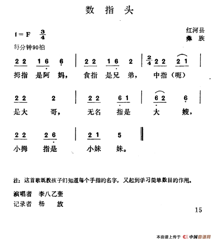 儿童数字简谱_钢琴简谱数字