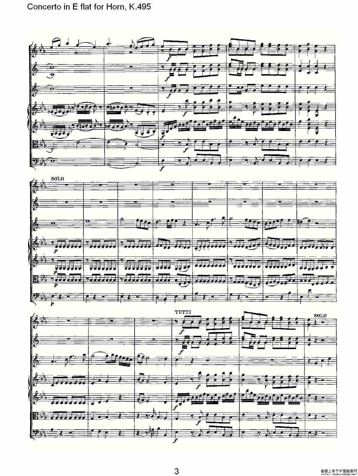 Concerto in E flat for Horn, K.495(Eb调法国号协奏曲, K.4)(1)_原文件名:Concerto in E flat for Horn, K.4953.jpg