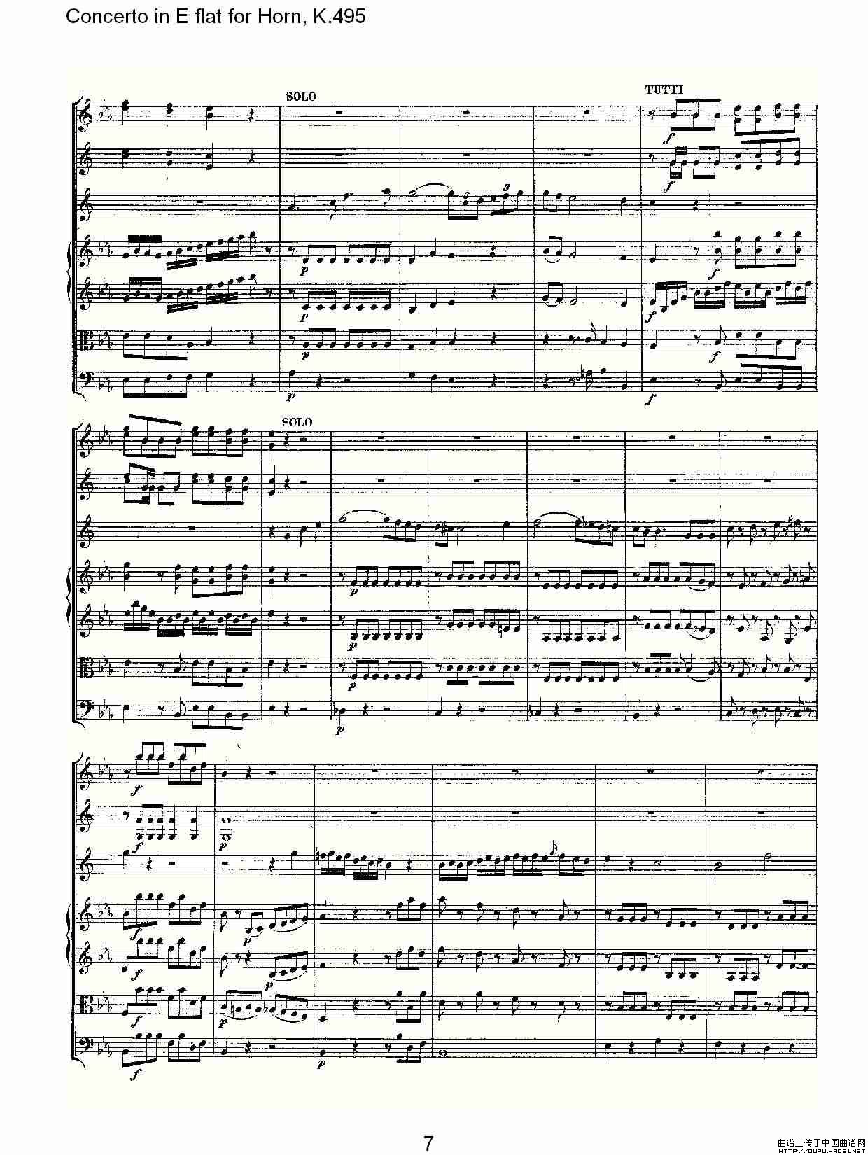 Concerto in E flat for Horn, K.495(Eb调法国号协奏曲, K.4)(1)_原文件名:Concerto in E flat for Horn, K.4957.jpg