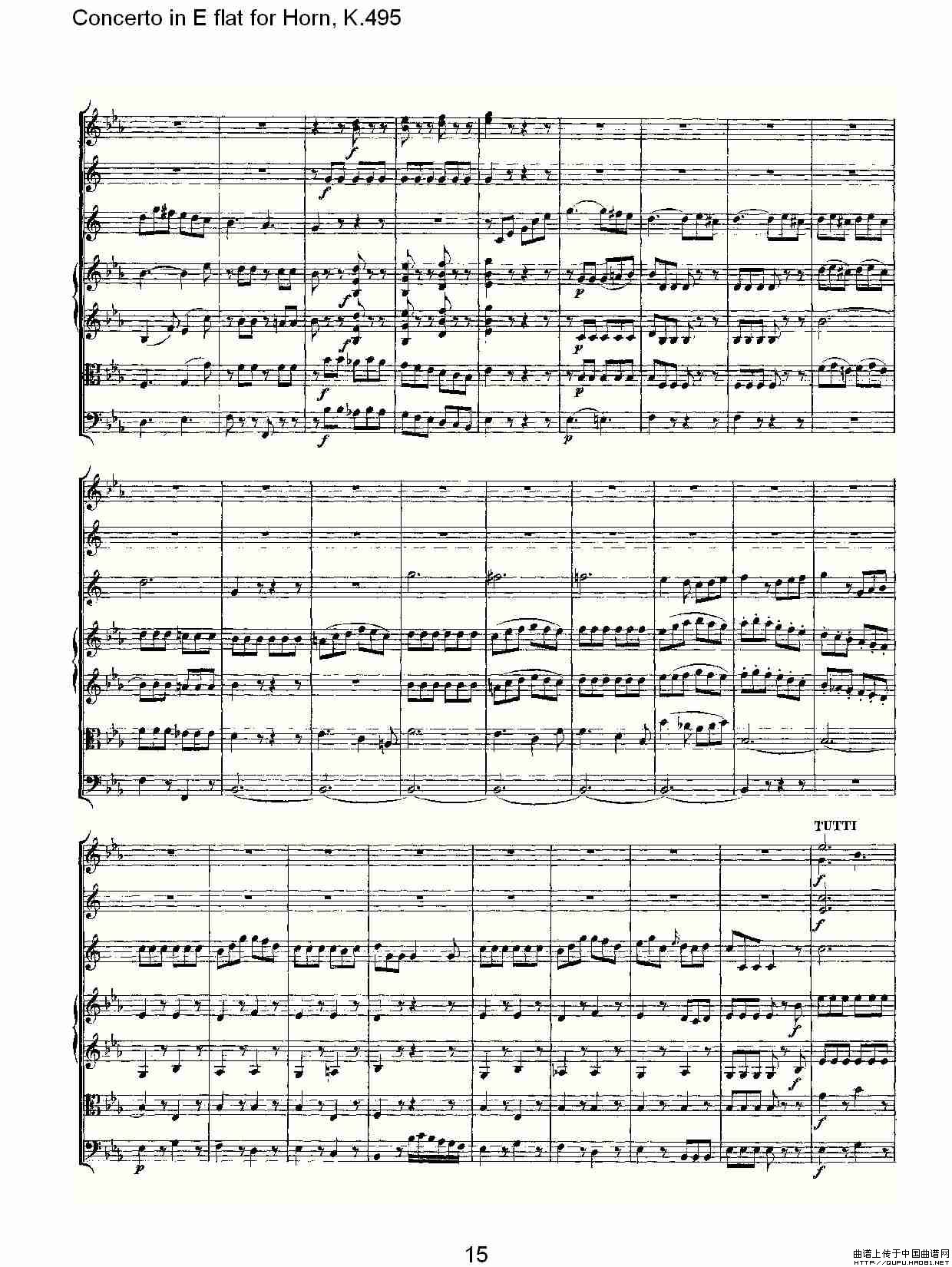 Concerto in E flat for Horn, K.495(Eb调法国号协奏曲, K.4)(1)_原文件名:Concerto in E flat for Horn, K.49515.jpg