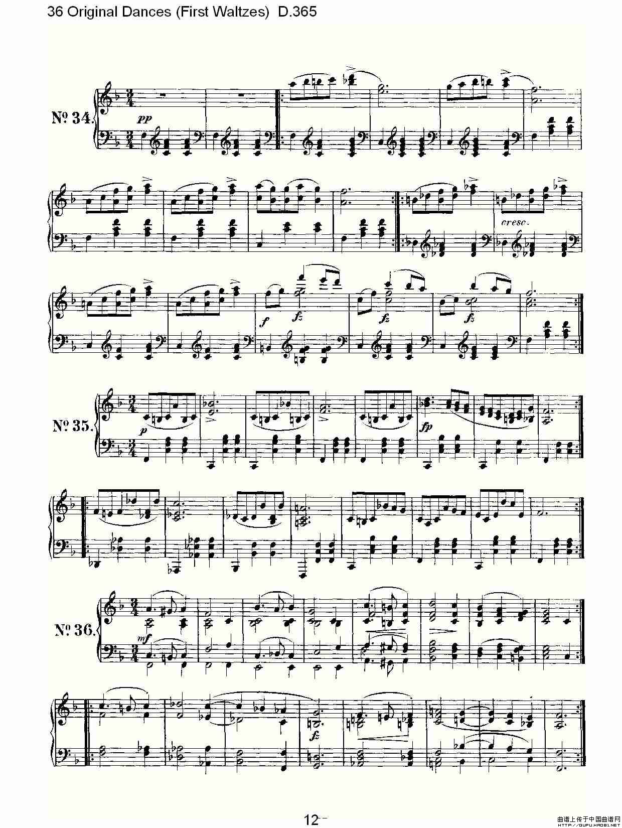 36 Original Dances(First Waltzes) D.36)(1)_原文件名:36 Original Dances 13.jpg