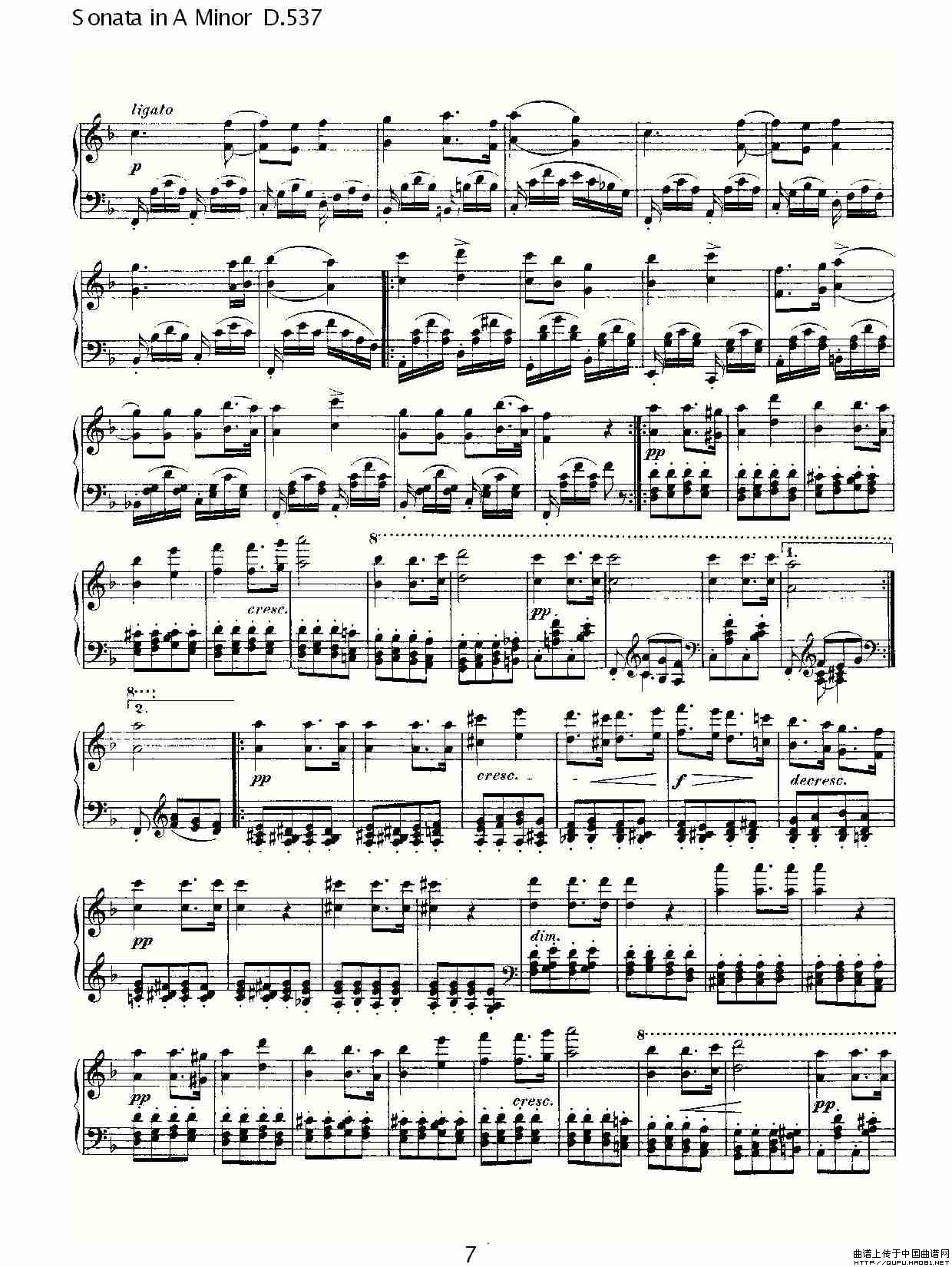 Sonata in A Minor D.537(A小调奏鸣曲 D.537)(1)_原文件名:Sonata in A Minor D.5377.jpg