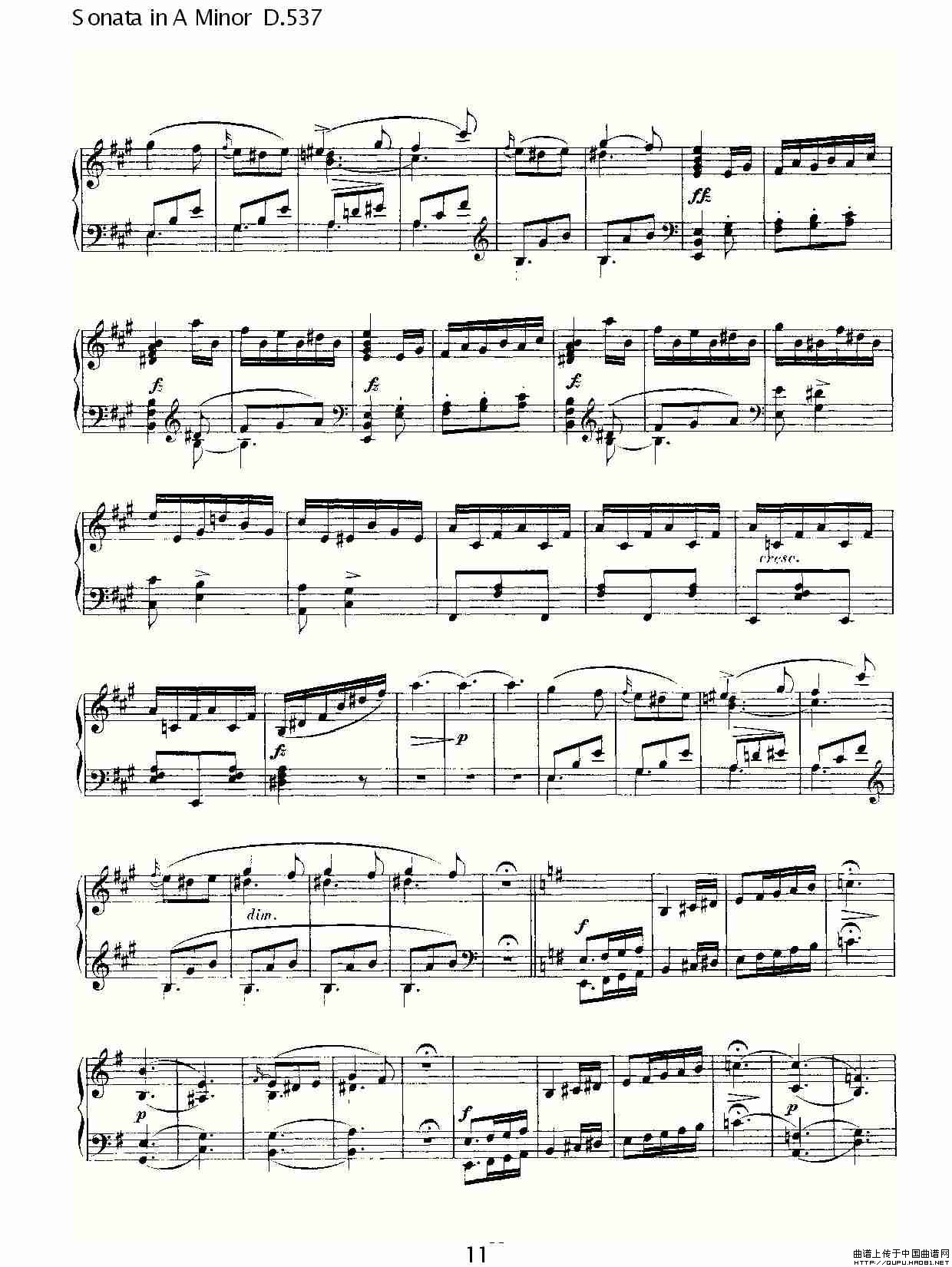 Sonata in A Minor D.537(A小调奏鸣曲 D.537)(1)_原文件名:Sonata in A Minor D.53711.jpg