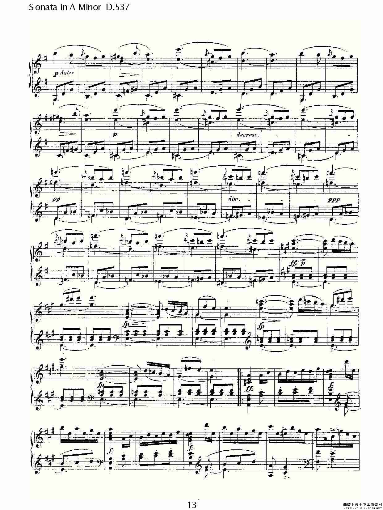 Sonata in A Minor D.537(A小调奏鸣曲 D.537)(1)_原文件名:Sonata in A Minor D.53713.jpg