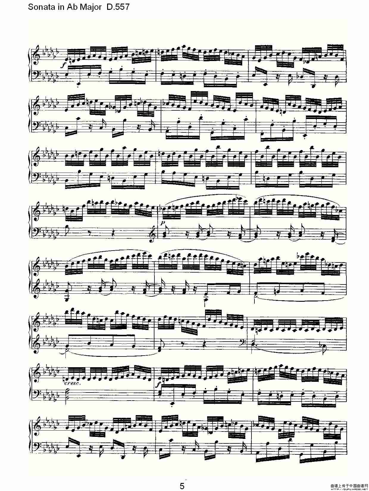 Sonata in Ab Major D.557(Ab大调奏鸣曲 D.557)(1)_原文件名:Sonata in Ab Major D.5575.jpg