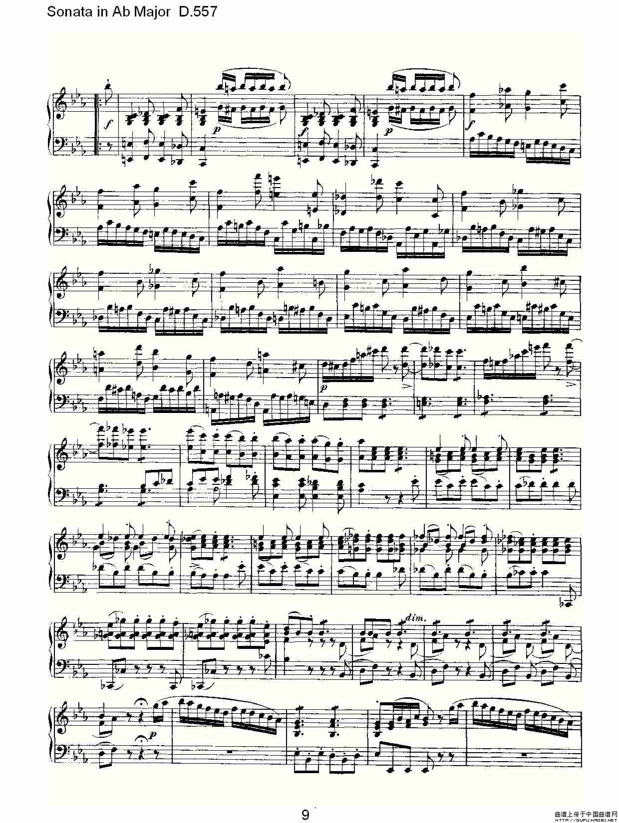 Sonata in Ab Major D.557(Ab大调奏鸣曲 D.557)(1)_原文件名:Sonata in Ab Major D.5579.jpg