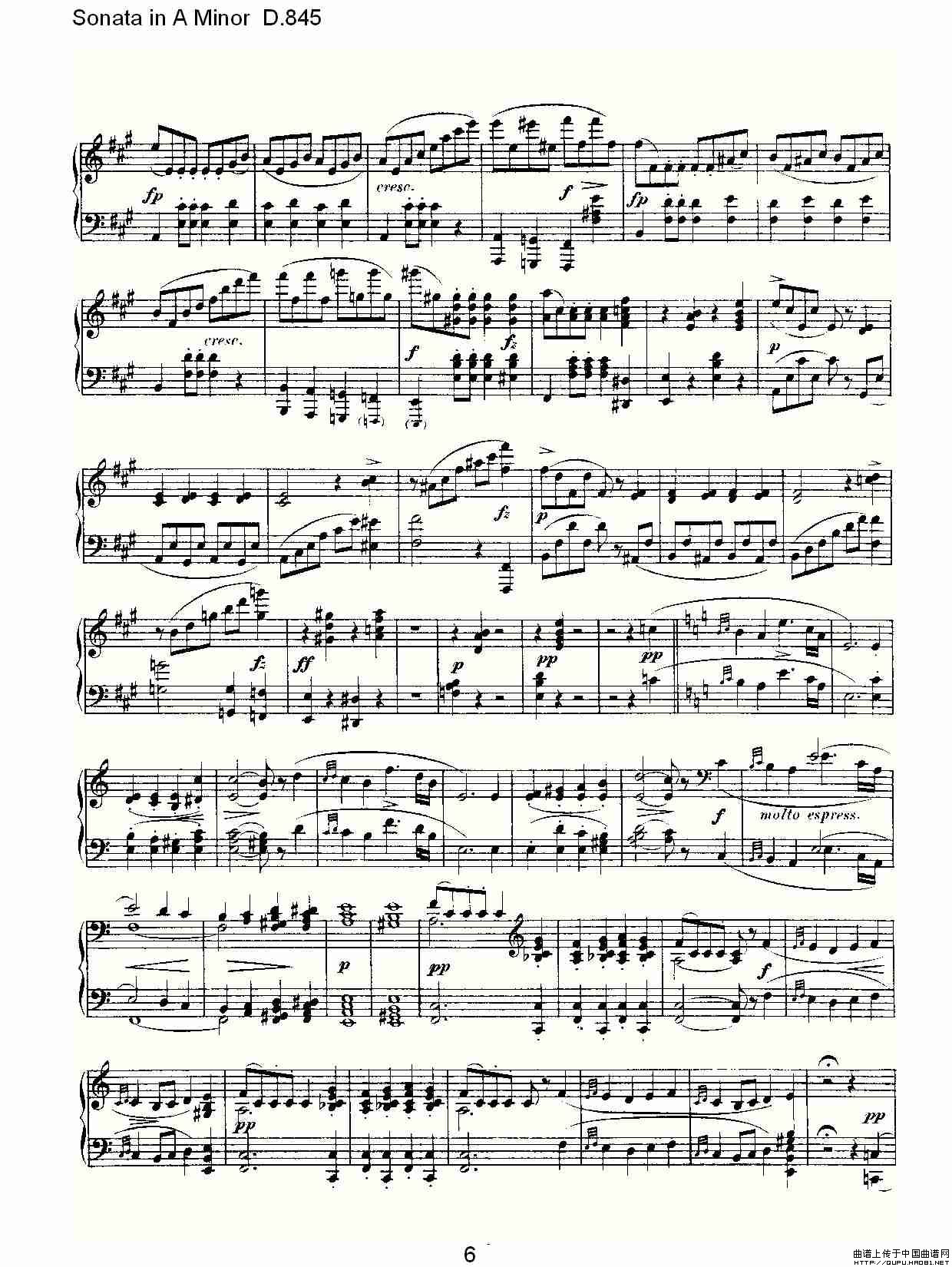 Sonata in A Minor D.845（A小调奏鸣曲 D.845）