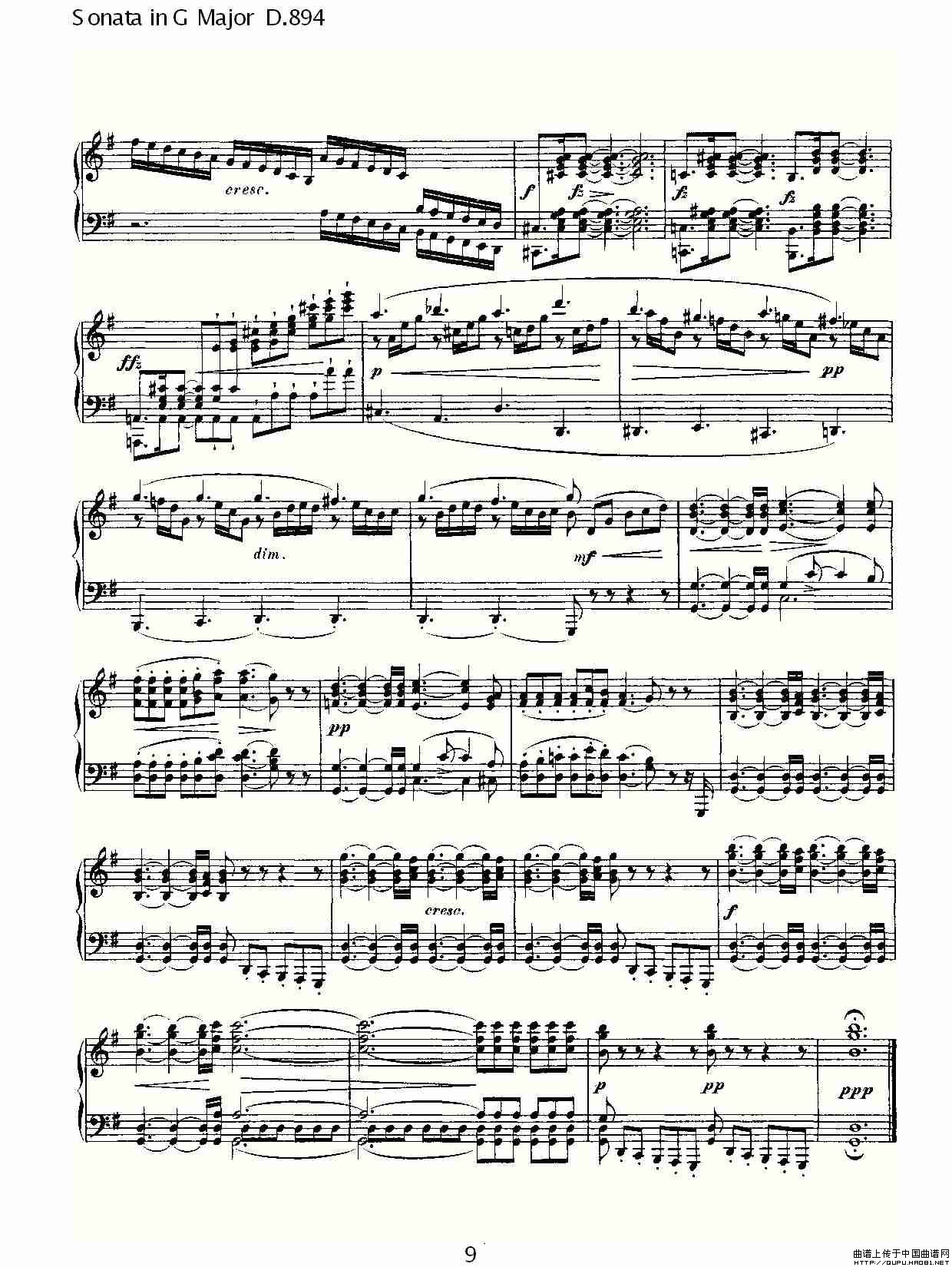 Sonata in G Major D.894(G大调奏鸣曲 D.894)(1)_原文件名:Sonata in G Major D.8949.jpg