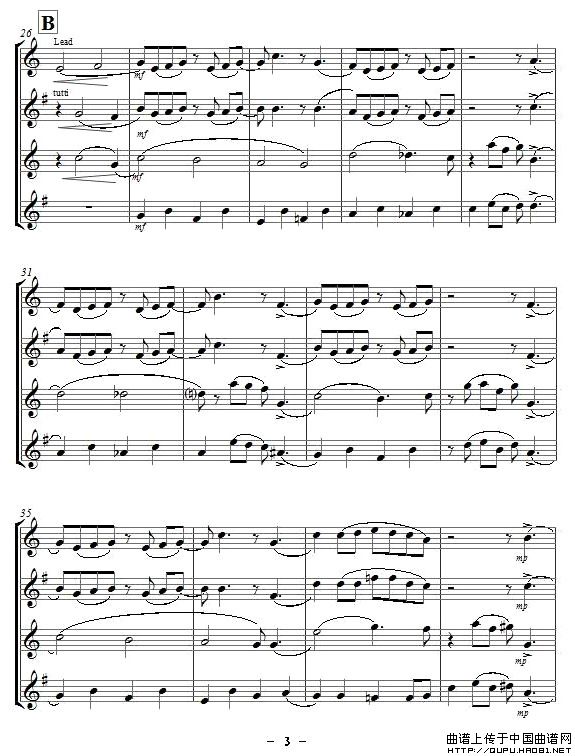 Yellow Jazz(saxophone quartet、四重奏)(1)_原文件名:Yellow Jazz3.jpg