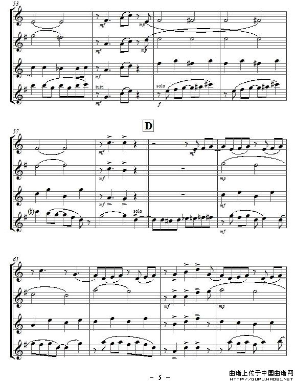 Yellow Jazz(saxophone quartet、四重奏)(1)_原文件名:Yellow Jazz5.jpg