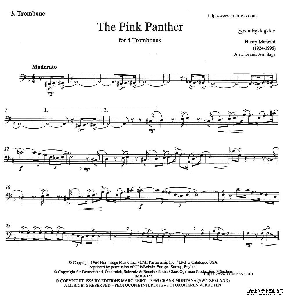 The Pink Panther(《粉红豹》长号四重奏)(1)_原文件名:The Pink Panther3.jpg