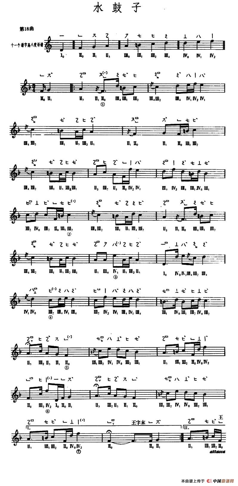 水鼓子(敦煌琵琶曲谱 第18曲)(1)_原文件名:1.jpg