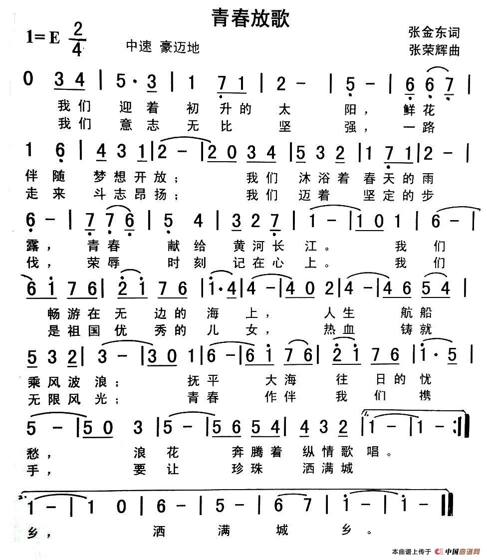 青春放歌(张金东词 张荣辉曲)(1)_原文件名:2013-11-12_12-18-31_617.jpg