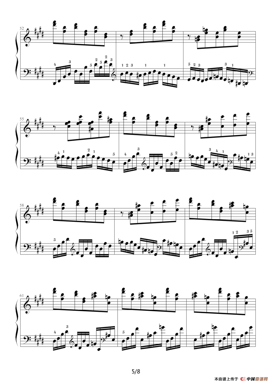 E大调练习曲(Op.72 No.1)(1)_原文件名:E大调练习曲5.png
