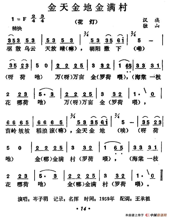 金天金地金满村