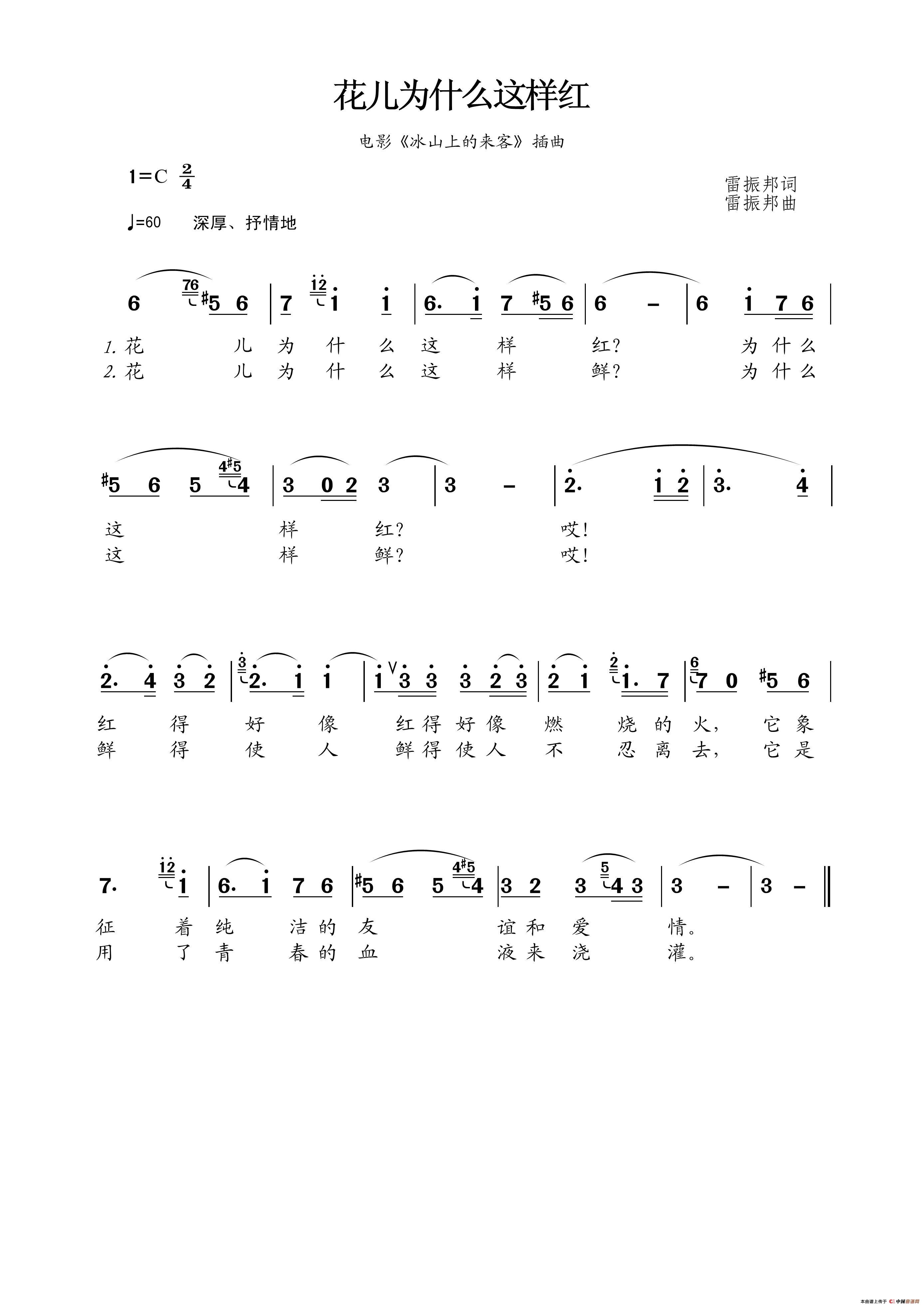 花儿为什么这样红