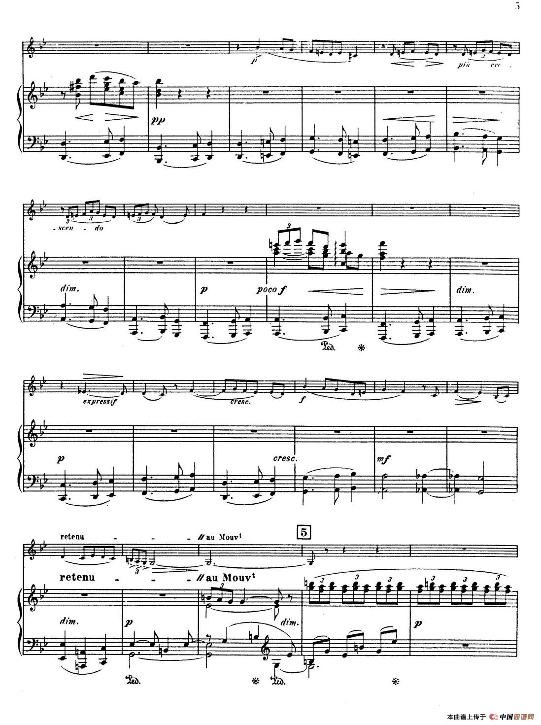 Choral vari Op.55（萨克斯+钢琴伴奏）