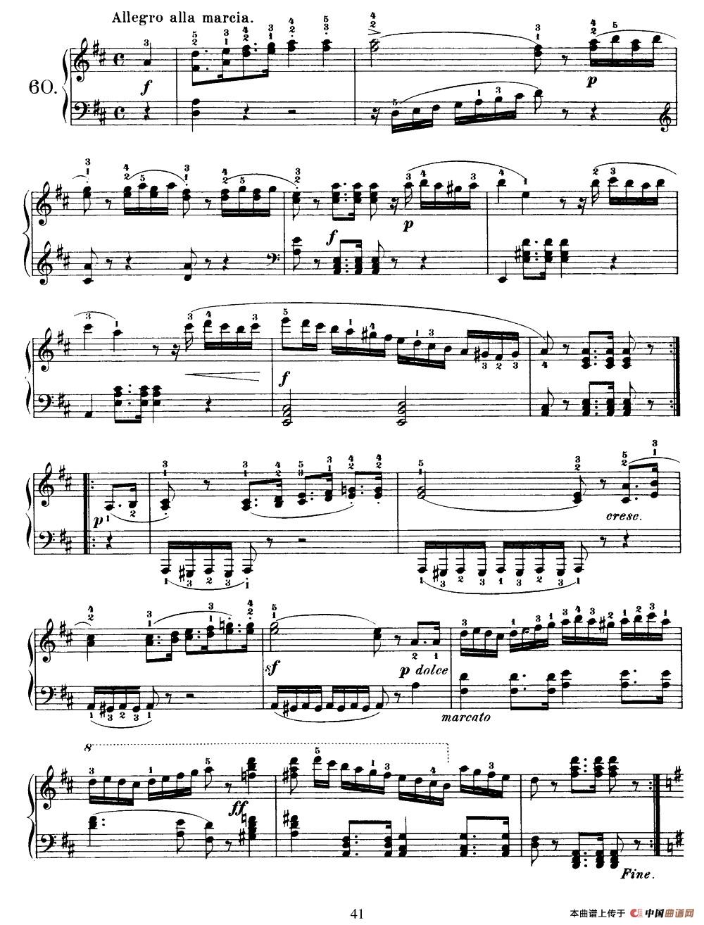 One Hundred and Ten Easy and Progressive Exercises Op.453(车尔尼110首简易练习曲 52——60)(1)_原文件名:图片41.jpg