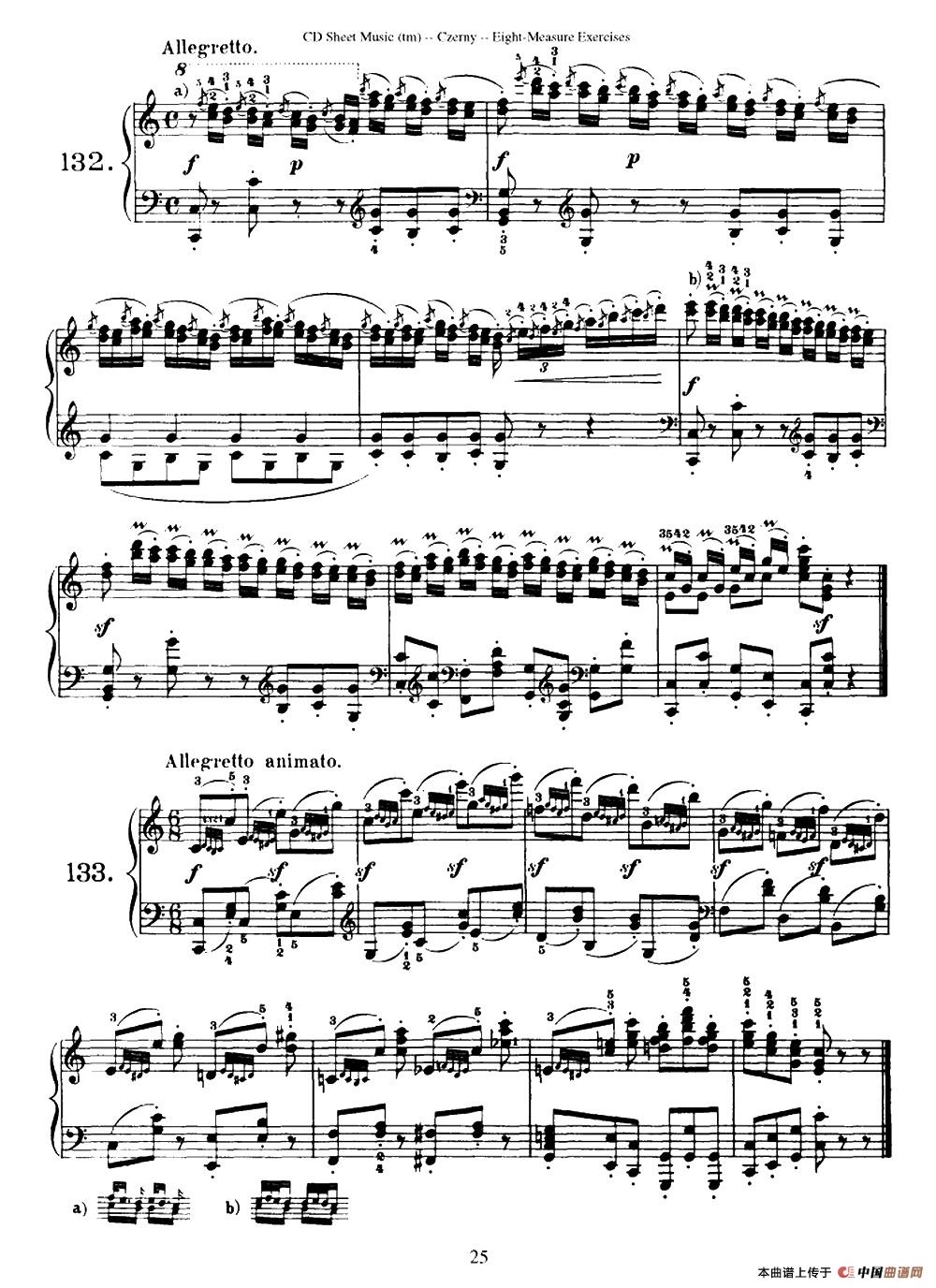 160 Eight- Measure Exercises.Op.821(车尔尼160首钢琴八小节练习曲(122——141))(1)_原文件名:钢琴练习曲61.jpg