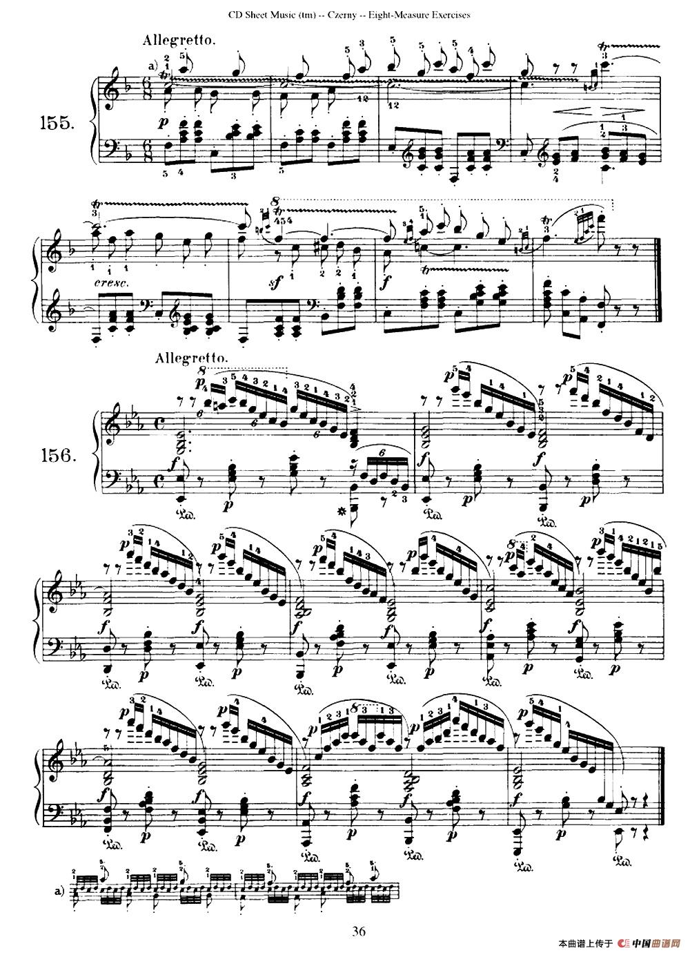 160 Eight- Measure Exercises.Op.821(车尔尼160首钢琴八小节练习曲(142——160))(1)_原文件名:钢琴练习曲72.jpg