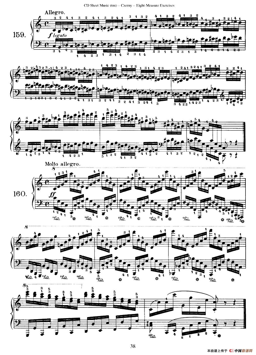 160 Eight- Measure Exercises.Op.821(车尔尼160首钢琴八小节练习曲(142——160))(1)_原文件名:钢琴练习曲74.jpg