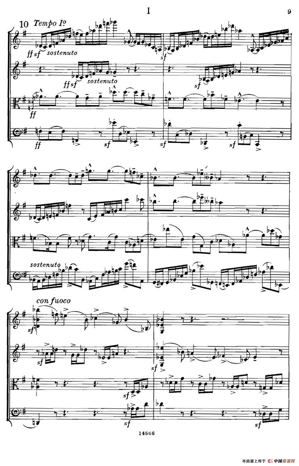 QUARTET Op.83(第一部分)(弦乐四重奏)(1)_原文件名:013.jpg