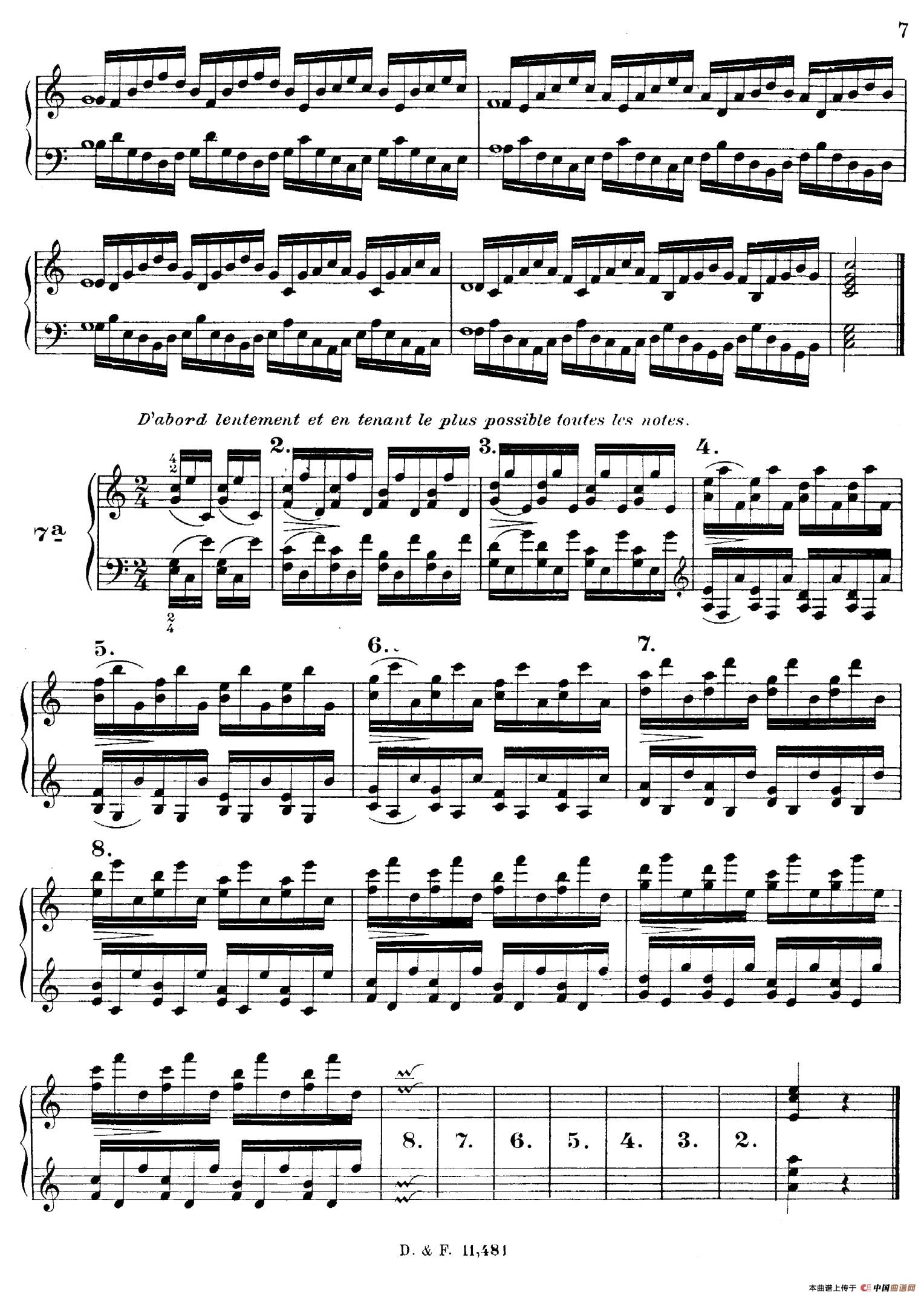 51 Exercises, WoO 6（51首钢琴练习 1—7）