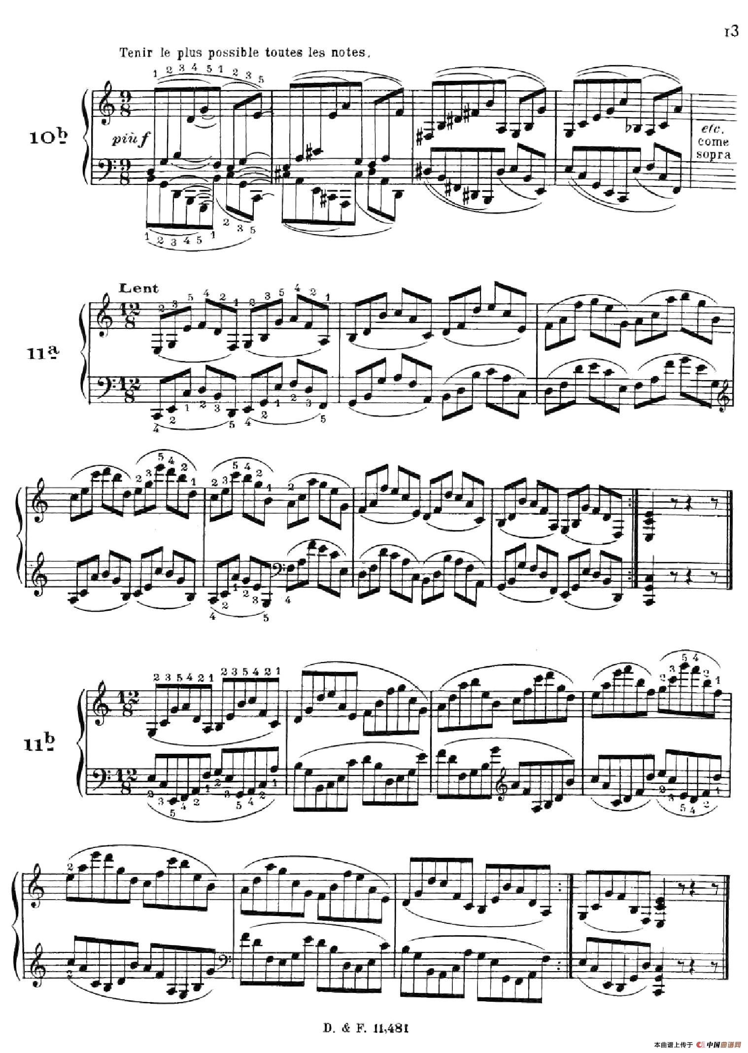 51 Exercises, WoO 6（51首钢琴练习 8—12）