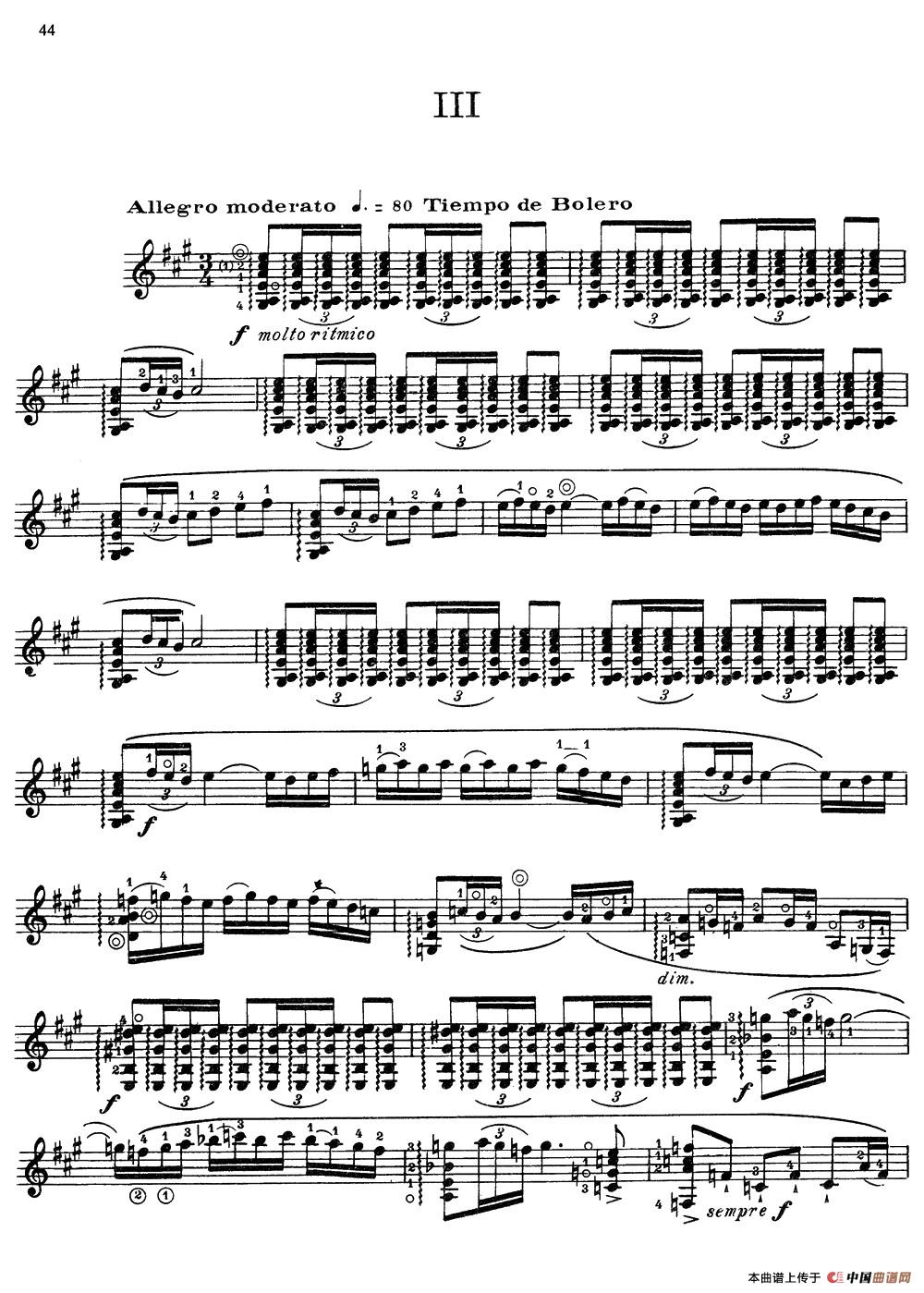 Joaquin Rodrigo Music for Guitar(罗德里戈吉他音乐P38-46)(古典吉他)(1)_原文件名:044.jpg