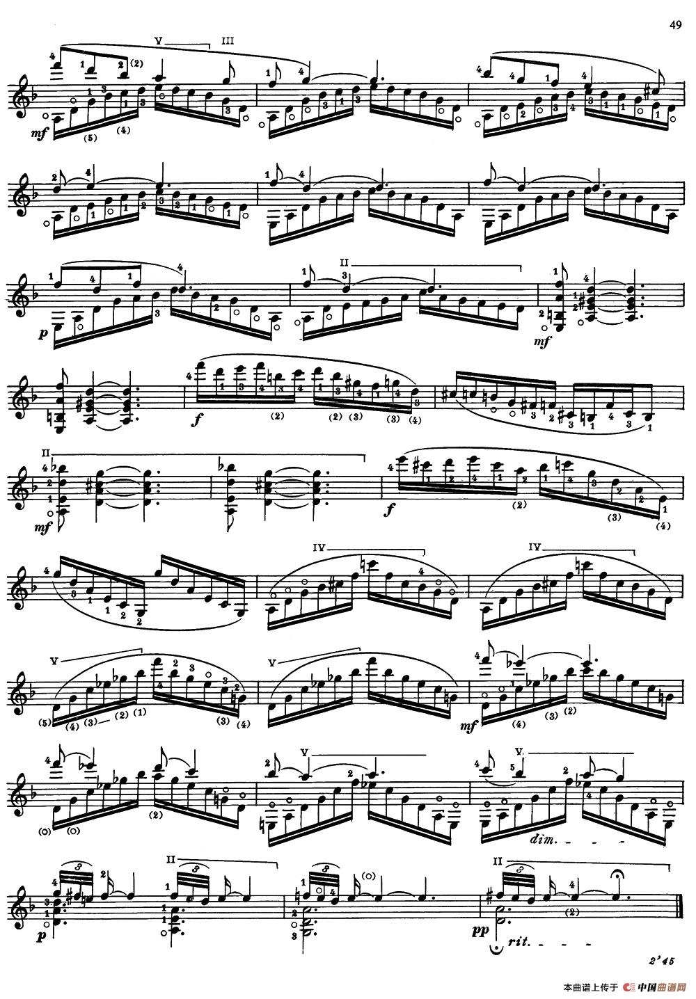 Joaquin Rodrigo Music for Guitar(罗德里戈吉他音乐P47-53)(古典吉他)(1)_原文件名:049.jpg