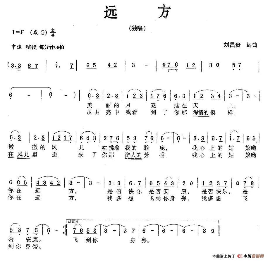 远方(刘昌贵 词曲)