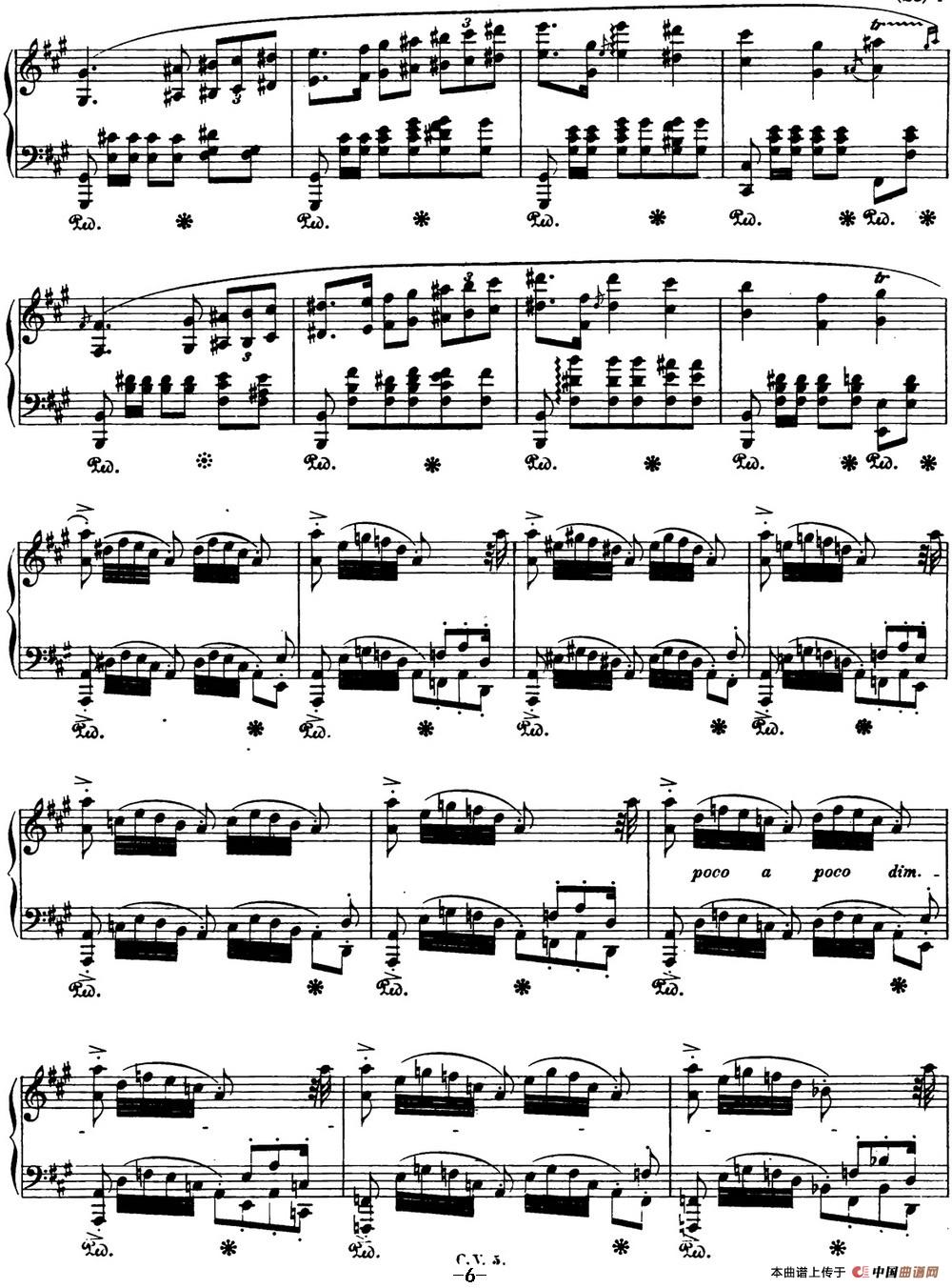 肖邦波兰舞曲op44升f小调polonaise