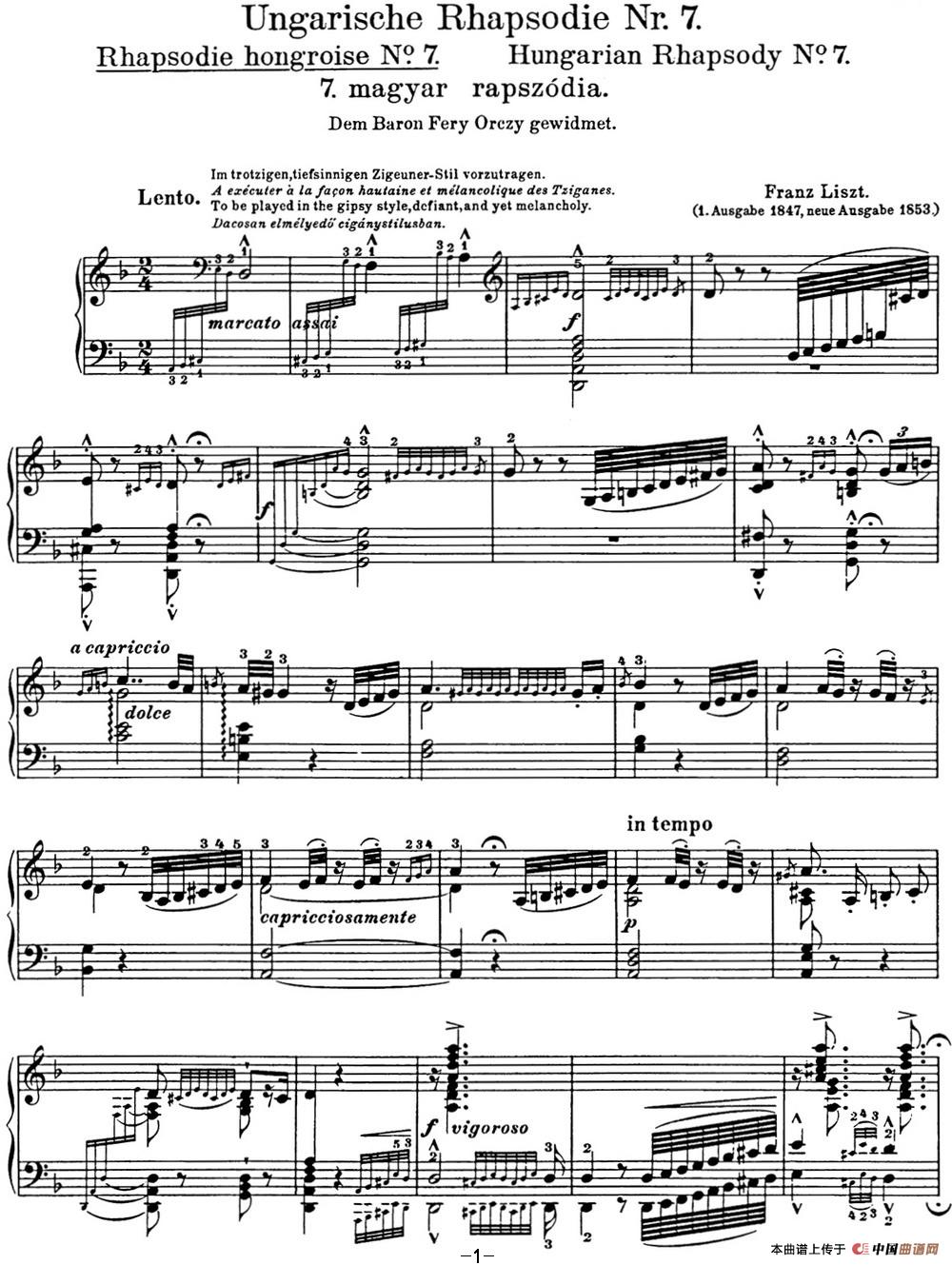 李斯特 匈牙利狂想曲 Hungarian Rhapsodies S.244 No.7(1)_原文件名:Liszt Hungarian Rhapsodies S244 No.07_页面_1.jpg