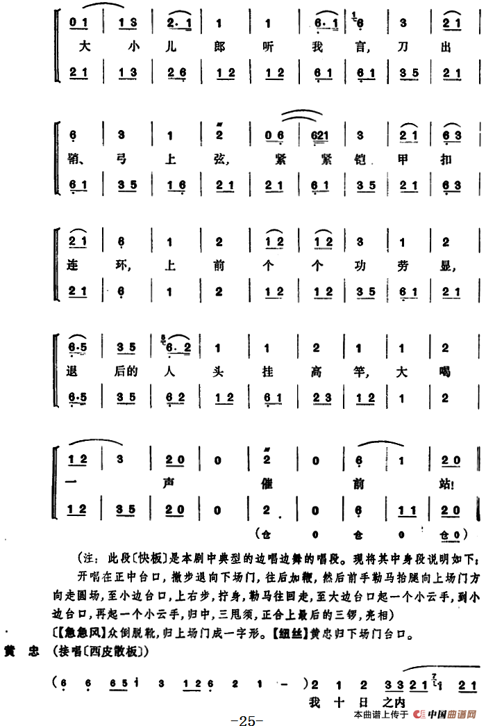 定军山(全本)(1)_原文件名:京剧曲谱 定军山25.png