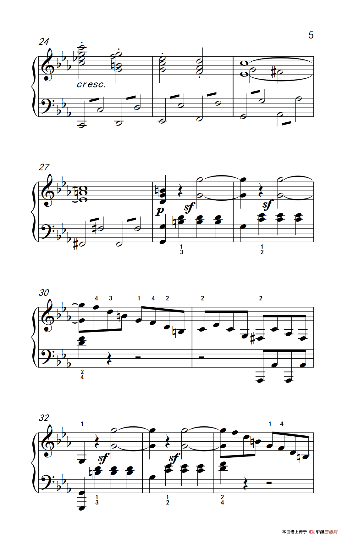 第八钢琴奏鸣曲(悲怆) 极慢的慢板序奏转辉煌的快板(1)_原文件名:189_1_5.png