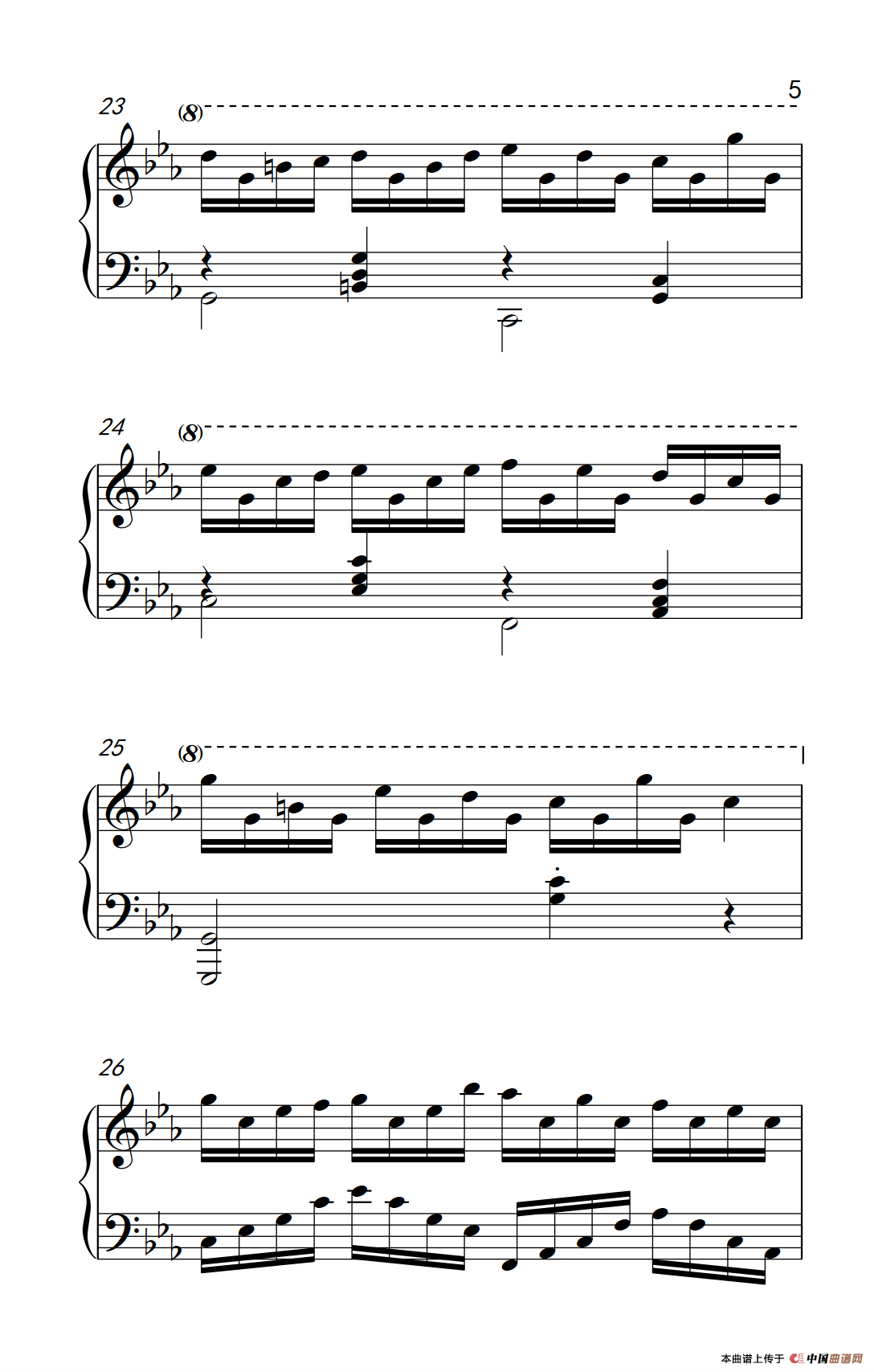 克罗地亚狂想曲钢琴谱-真正的纯钢琴版-马克西姆-Maksim·Mrvica-简谱网