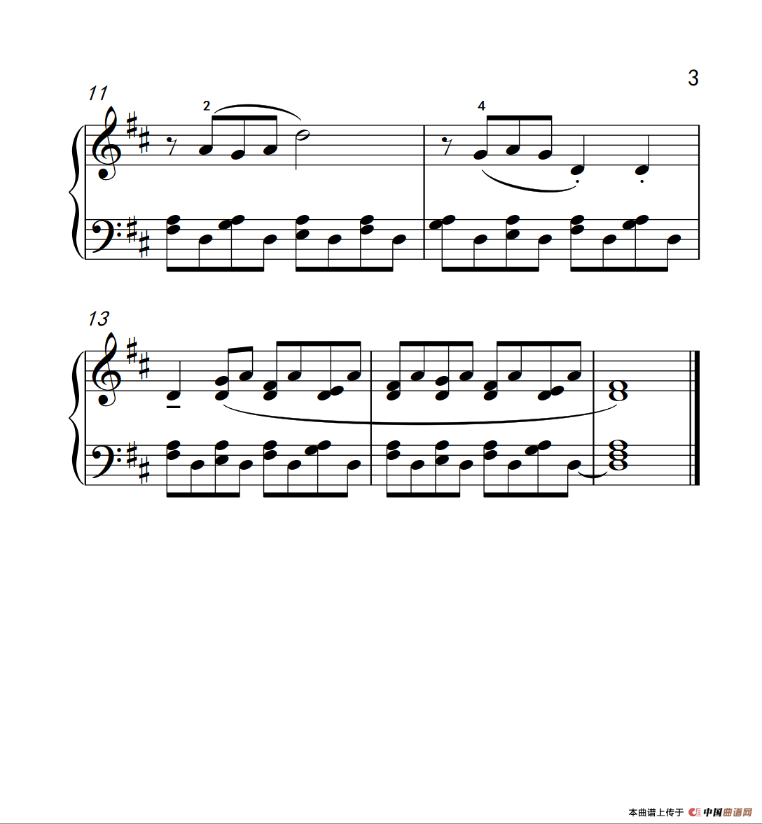 匈牙利舞曲 钢琴一(巴托克 小宇宙 钢琴教程 3)(1)_原文件名:220_68_3.png