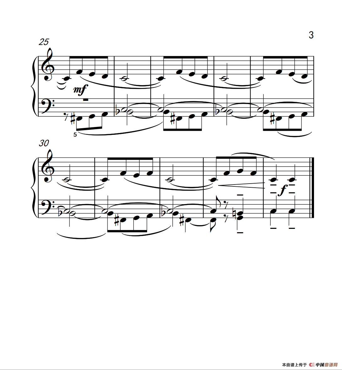 匈牙利歌曲 b(巴托克 小宇宙 钢琴教程 3)(1)_原文件名:220_74_3.png