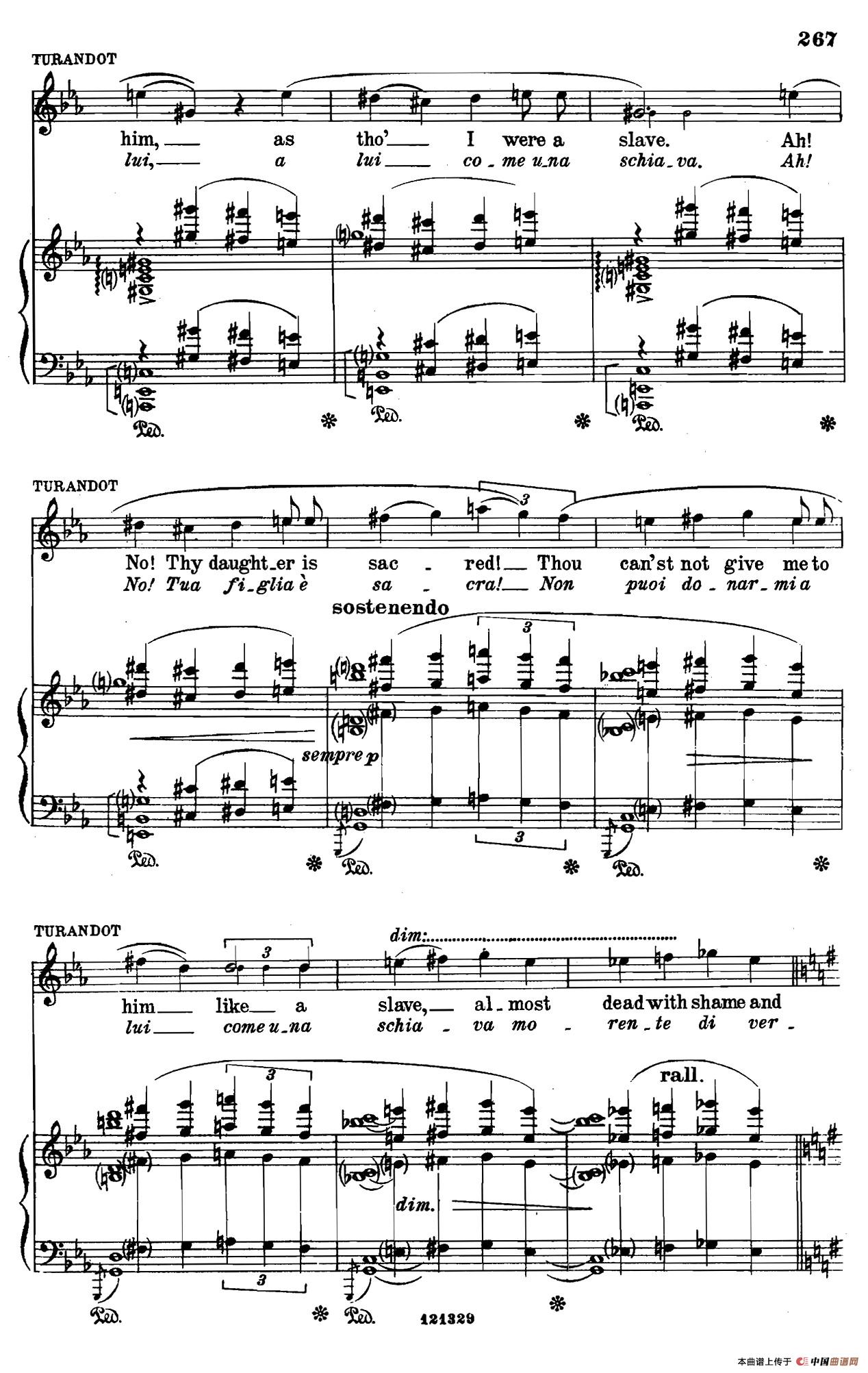 《图兰朵公主》三幕五场歌剧(英意双语)全谱(钢琴伴奏谱 P264——282)(1)_原文件名:276.jpg
